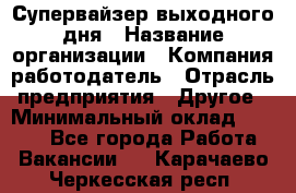 Супервайзер выходного дня › Название организации ­ Компания-работодатель › Отрасль предприятия ­ Другое › Минимальный оклад ­ 5 000 - Все города Работа » Вакансии   . Карачаево-Черкесская респ.